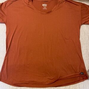 REI Men's Short-Sleeve Crew T-Shirt in Rust
